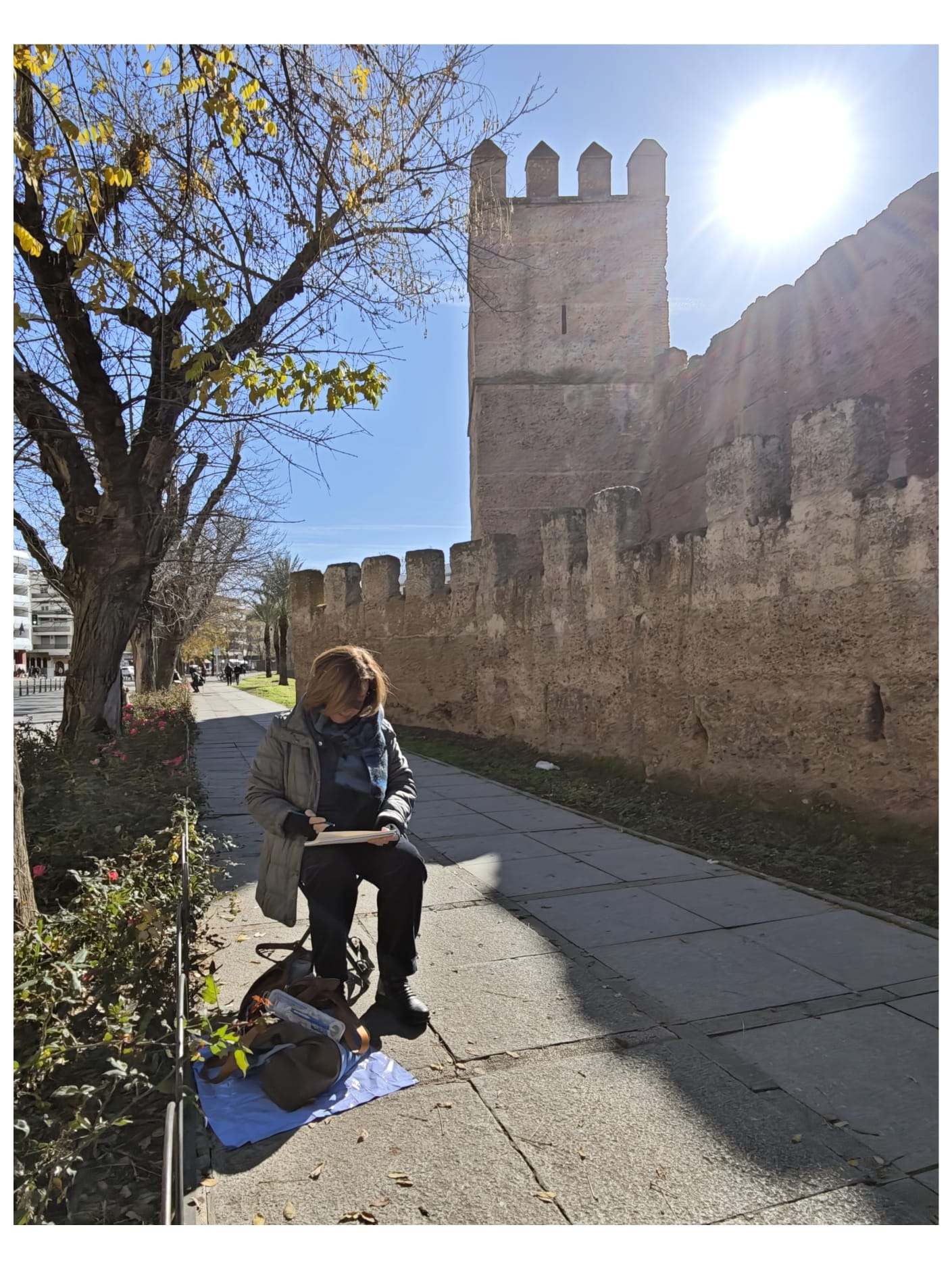 Salida a pintar a la Muralla de la Macarena