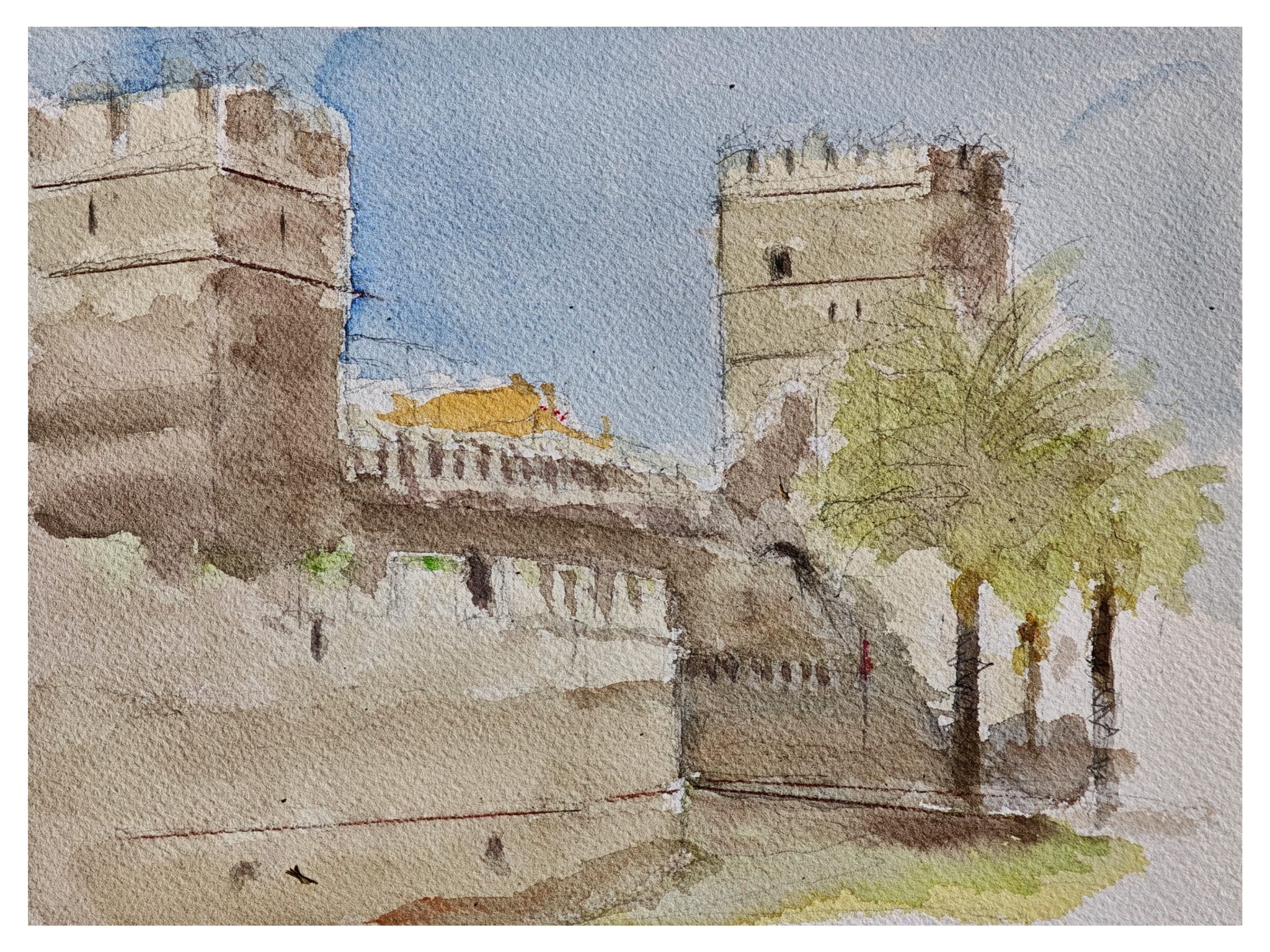 Salida a pintar a la Muralla de la Macarena