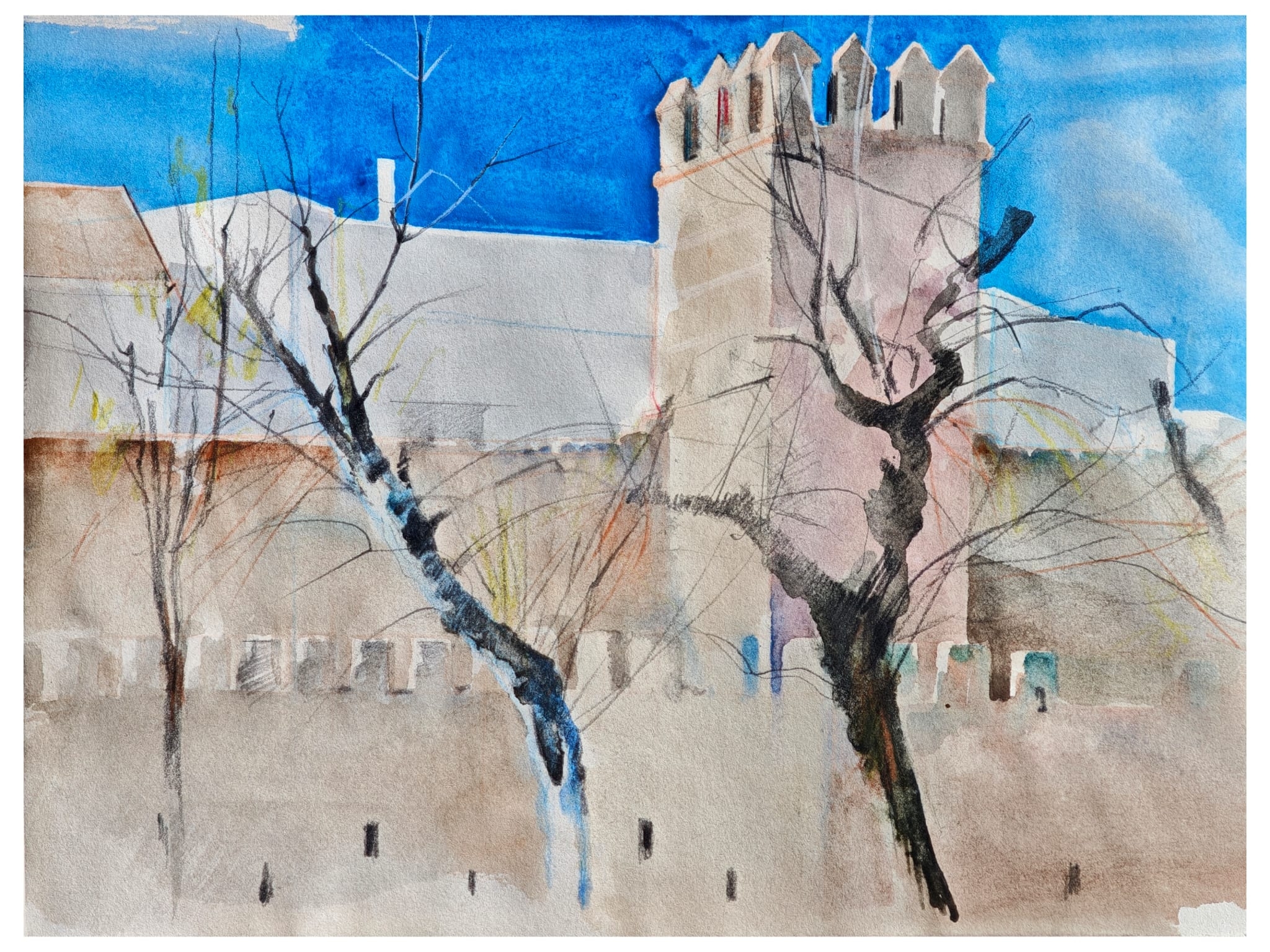 Salida a pintar a la Muralla de la Macarena