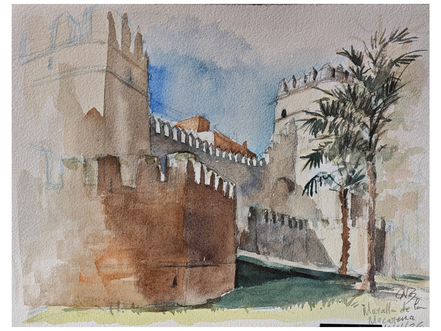 Salida a pintar a la Muralla de la Macarena