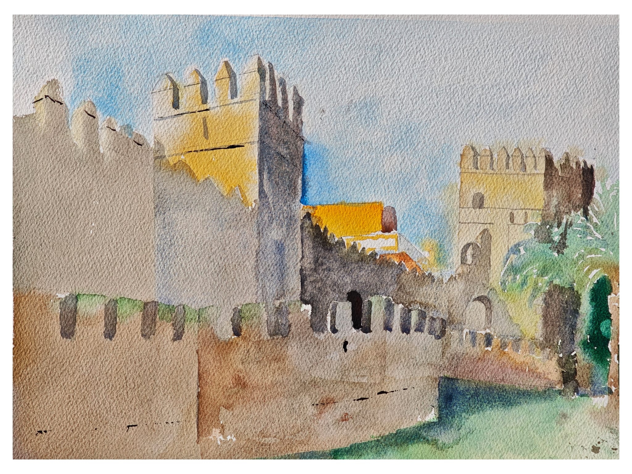 Salida a pintar a la Muralla de la Macarena