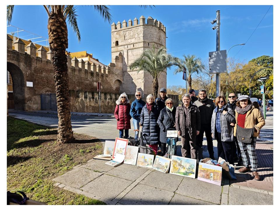 Imagen de la noticia: Salida a pintar a la Muralla de la Macarena